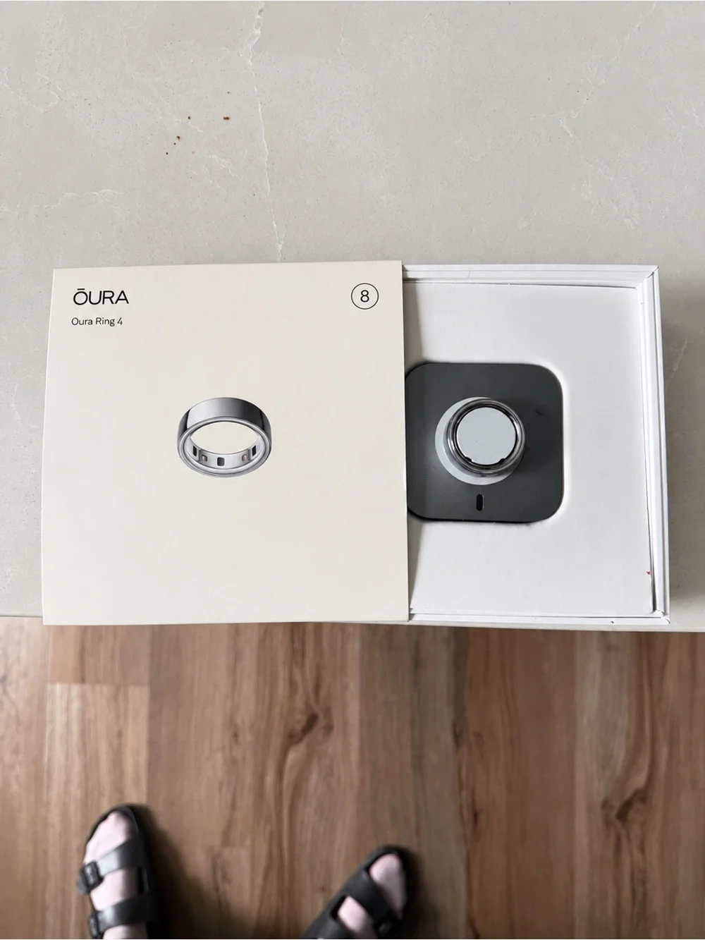 Oura Ring 4 Polished Silver Smart Ring
